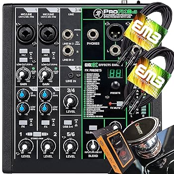 PROFX6v3 6チャンネルUSBインターフェース Mackie ProFX6v3+ 6-channel Mixer with Effects and USB
